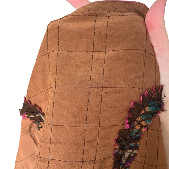 Vintage Jacket and Skirt Set Brown Patterned Academia Nerd Poetcore - Picture 7 of 12